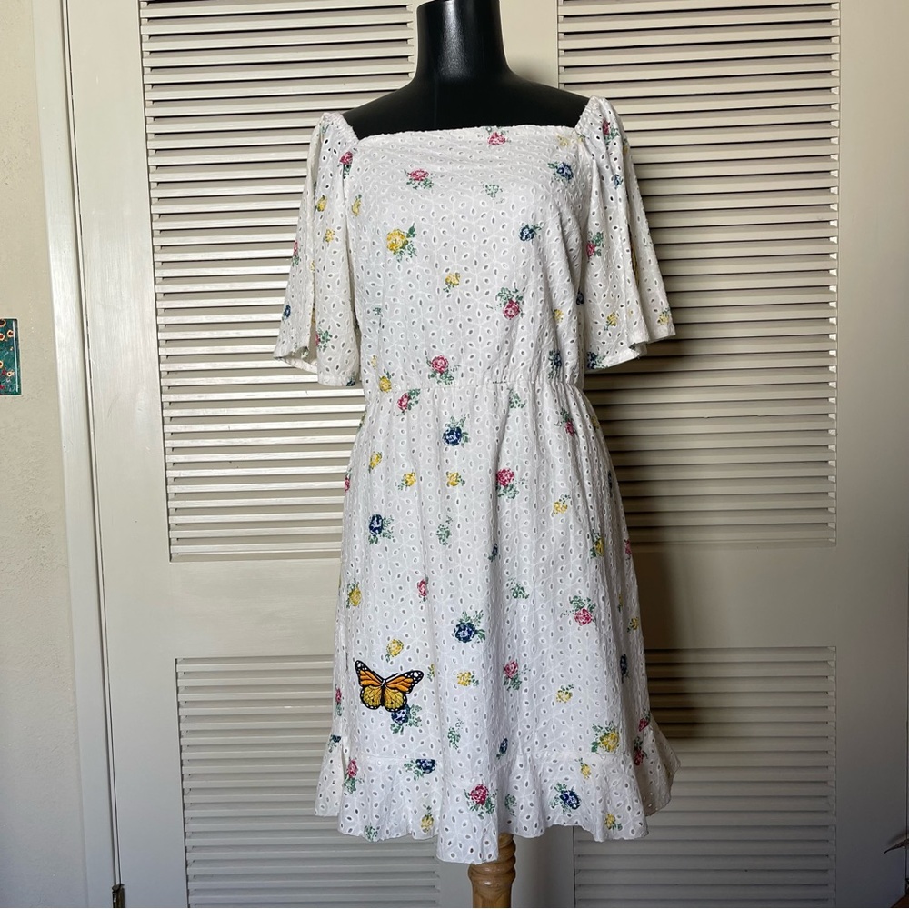 Prospect the Label Upcycled Eyelet Mini Dress